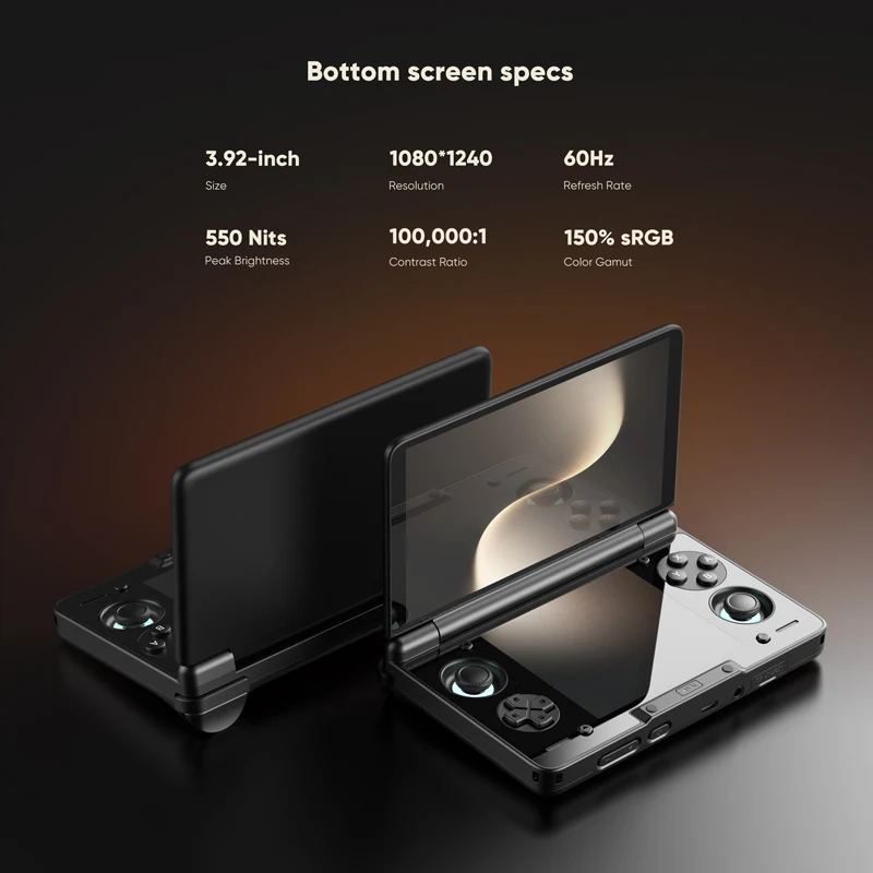 AYN Thor Android Dispositivo de entretenimiento para juegos con pantalla dual de mano de 6 pulgadas Pantalla AMOLED 1080p - Imagen 3