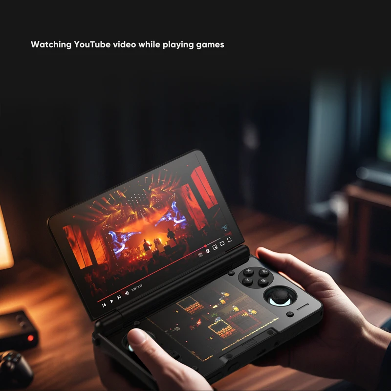 AYN Thor Android Dispositivo de entretenimiento para juegos con pantalla dual de mano de 6 pulgadas Pantalla AMOLED 1080p - Imagen 4