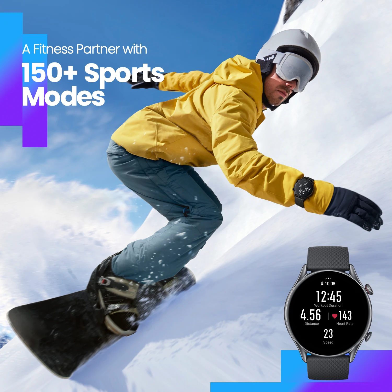 Amazfit GTR 3 Pro GTR3 Pro GTR-3 Pro 46mm Smartwatch Pantalla AMOLED Aplicación Zepp OS Reloj con duración de batería de 12 días Más de 150 modos deportivos - Imagen 5