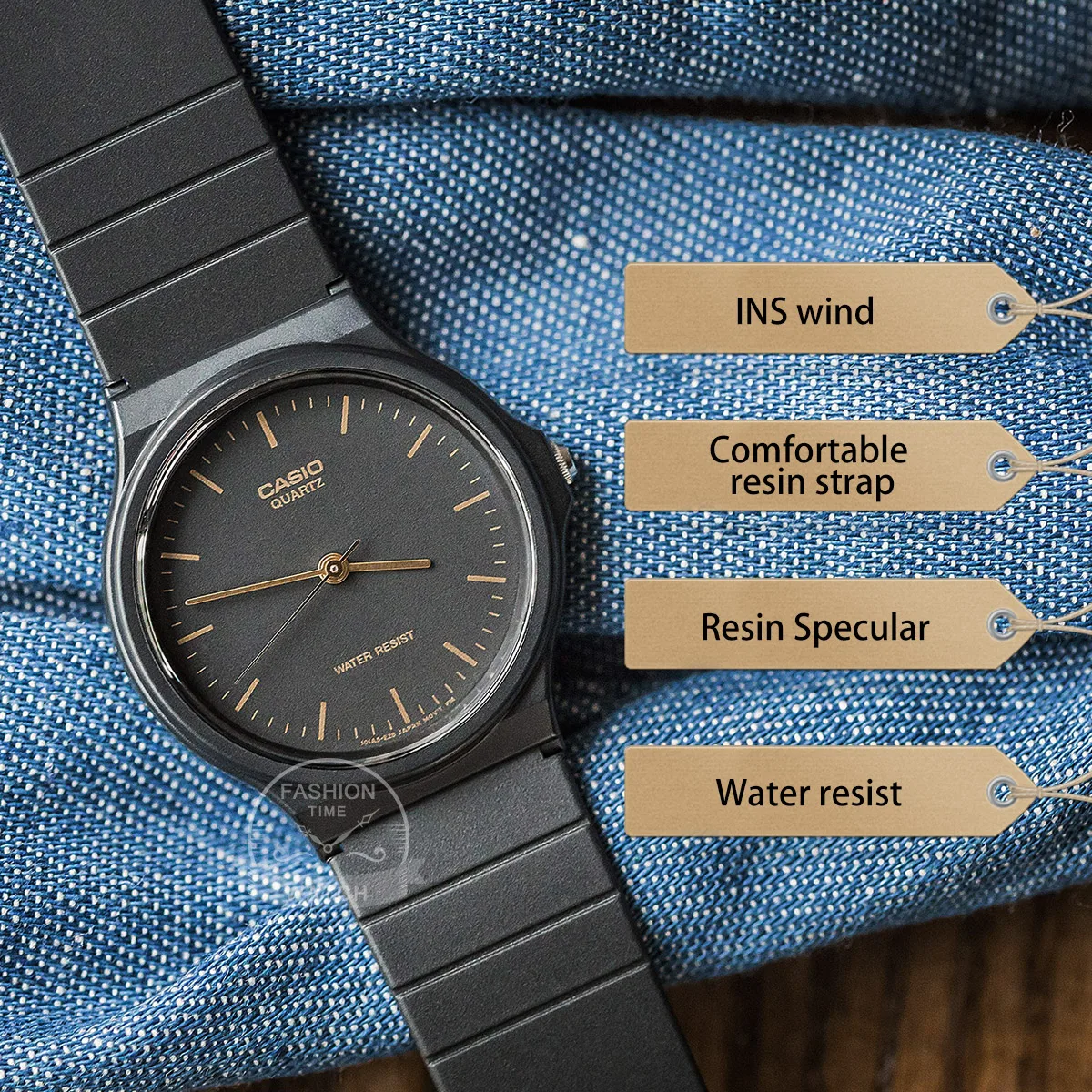 Casio reloj hombres marca de fábrica superior lujo set 30m hombres impermeable reloj cuarzo Pulsera militar reloj clásico neutral deporte mujeres relojes simple moda relogio masculino erkek kol saati montre homme MQ-24 - Imagen 2