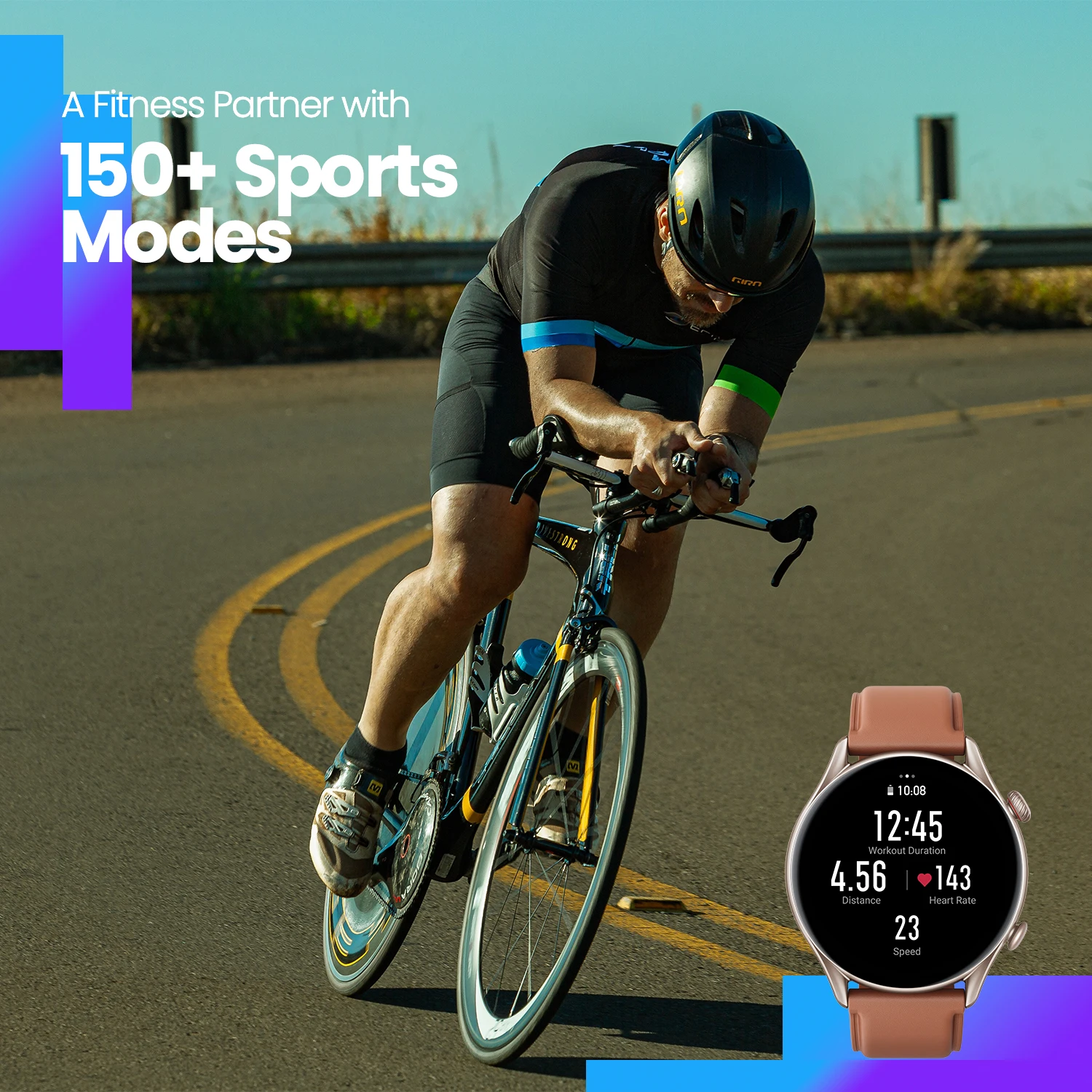 Amazfit GTR 3 Pro GTR3 Pro GTR-3 Pro 46mm Smartwatch Pantalla AMOLED Aplicación Zepp OS Reloj con duración de batería de 12 días Más de 150 modos deportivos - Imagen 2