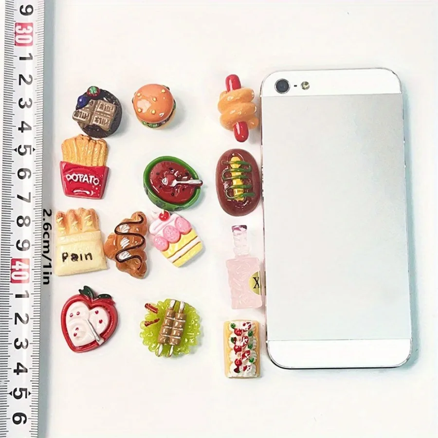 Juguetes de comida en miniatura, muñecas de comida de resina mixta, juguetes de cocina adecuados para casa de muñecas, juguetes de cocina, comida en miniatura de resina - Imagen 4