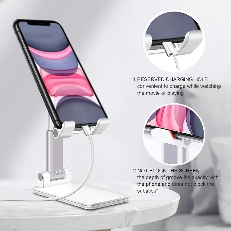 Soporte de escritorio para teléfono móvil para IPhone, IPad, Xiaomi, soporte ajustable para tableta de escritorio, soporte Universal para teléfono móvil - Imagen 3