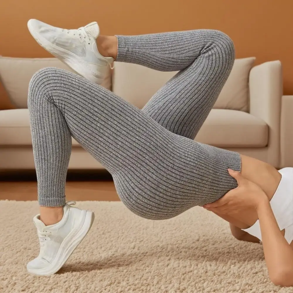 Mallas deportivas para mujer, pantalones de Yoga sin costuras con Control de barriga, ropa deportiva para mujer, mallas de gimnasio, pantalones para mujer, ropa deportiva para mujer - Imagen 4