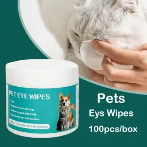 Productos de limpieza para mascotas, toallitas para eliminar marcas de desgarro, limpieza de pañuelos húmedos, limpieza de ojos para gatos, eliminación de marcas de desgarro y limpieza de mascotas