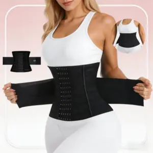 Faja Moldeadora de Cintura para Mujer, Corsé Reductor de Abdomen Doble, Faja Deportiva para un Vientre Plano