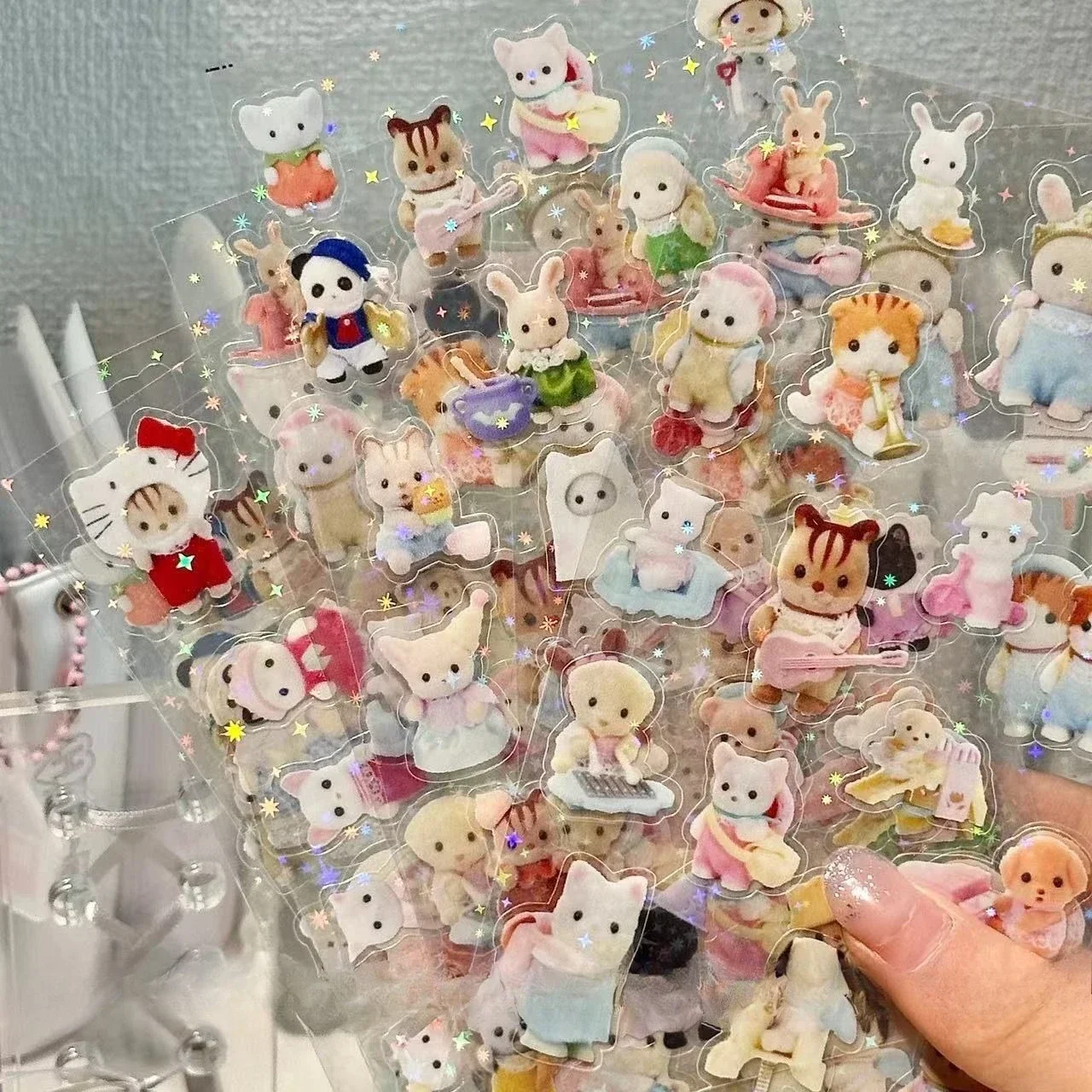 Sylvanian Families pegatina juguete para niños cocina juguetes niña Sylvanians familia niños juguetes para niñas Ternuries Silvania Familiy - Imagen 5