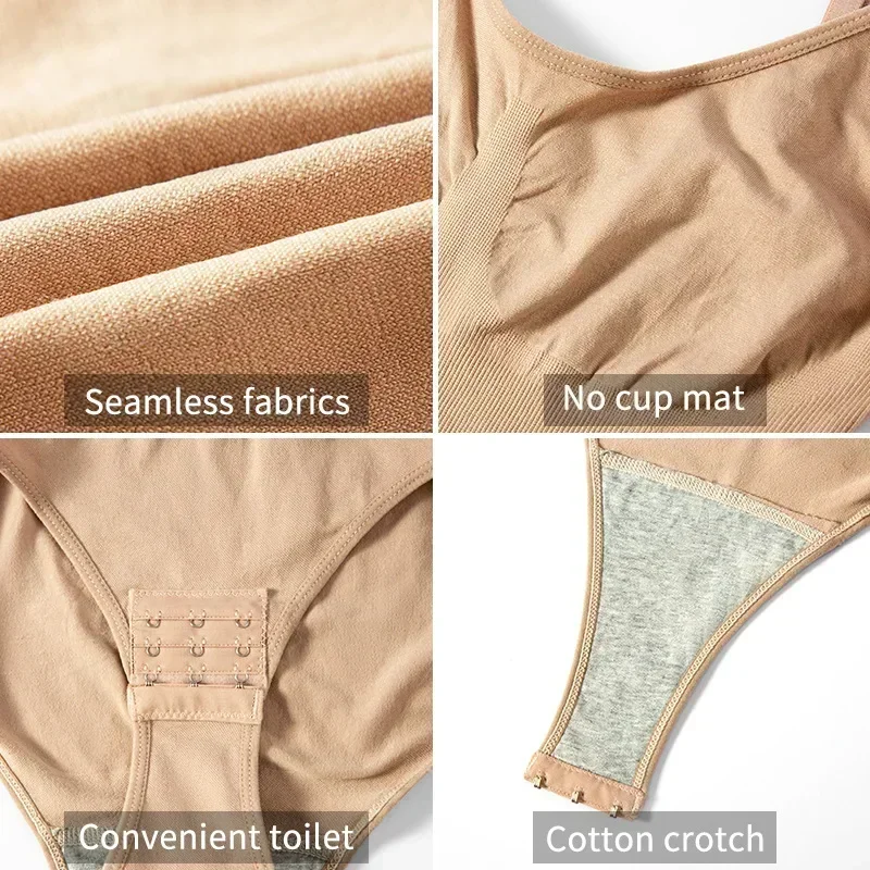 Body moldeador breve sin costuras sólido de 1 pieza, moldeador de cuerpo más delgado para levantamiento de glúteos y Control de barriga, ropa interior para mujer - Imagen 6