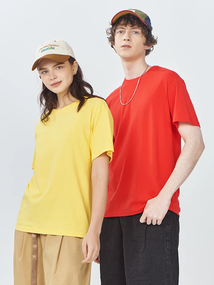 Camisetas lisas de algodón 100% para mujer, camisetas deportivas de manga corta, ropa informal de moda blanca y negra, Tops holgados con cuello redondo para mujer - Imagen 6