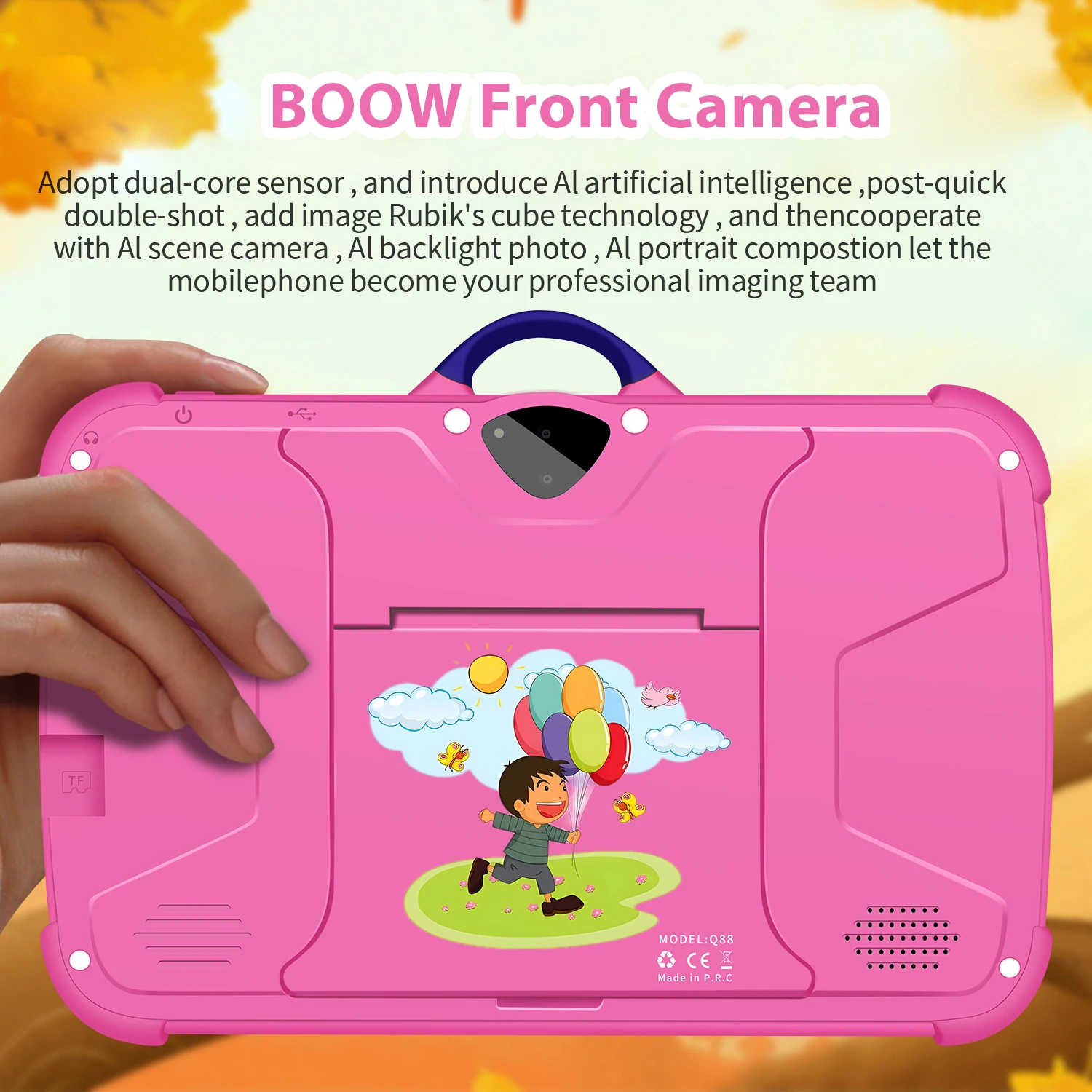 Nuevo patrón de dibujos animados tableta para niños 7 pulgadas Quad Core 4GB RAM 64GB ROM Android juegos educativos de aprendizaje tabletas regalos para niños - Imagen 5