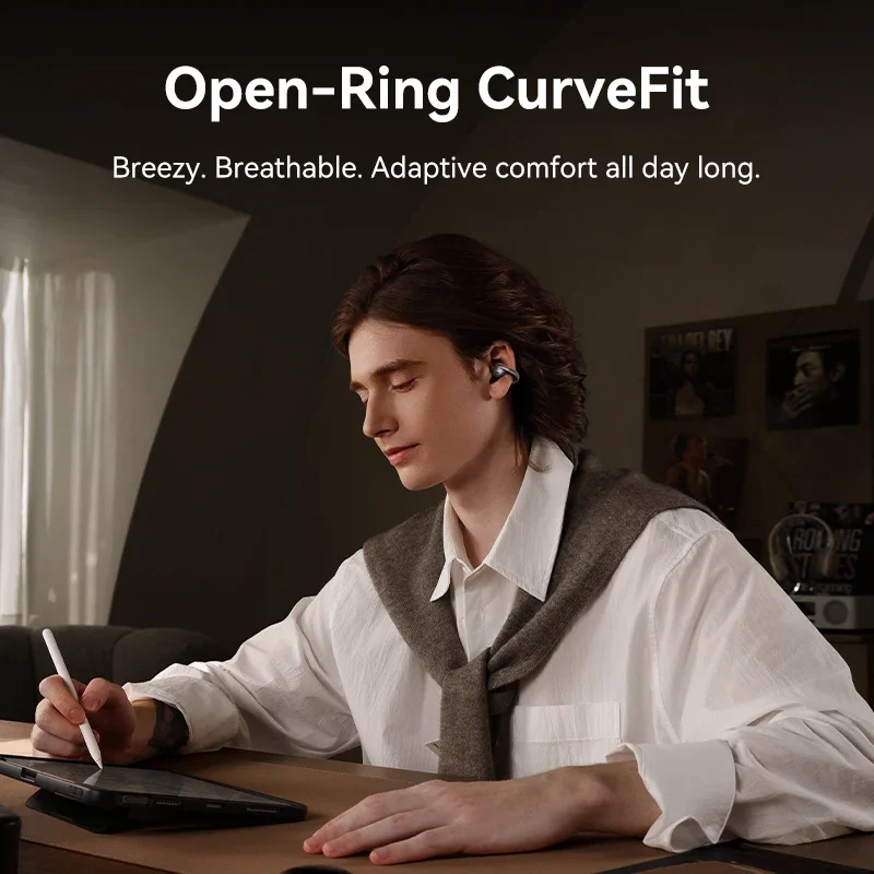 Baseus MC1 Pro auriculares inalámbricos con Clip para la oreja Bluetooth 6,0 auriculares Ultra abiertos de alta resolución pendientes con Clip ENC de 4 micrófonos en los oídos - Imagen 3