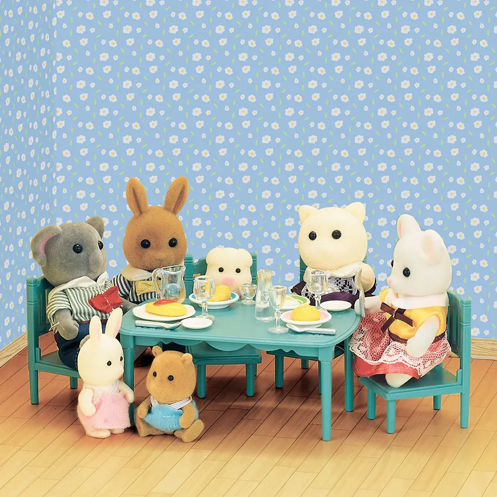 Muebles en miniatura 1:12, cocina familiar de bosque, juguete, mesa de comedor, accesorios para casa de muñecas, baño, juego de simulación para niñas, regalos, Juguetes - Imagen 3