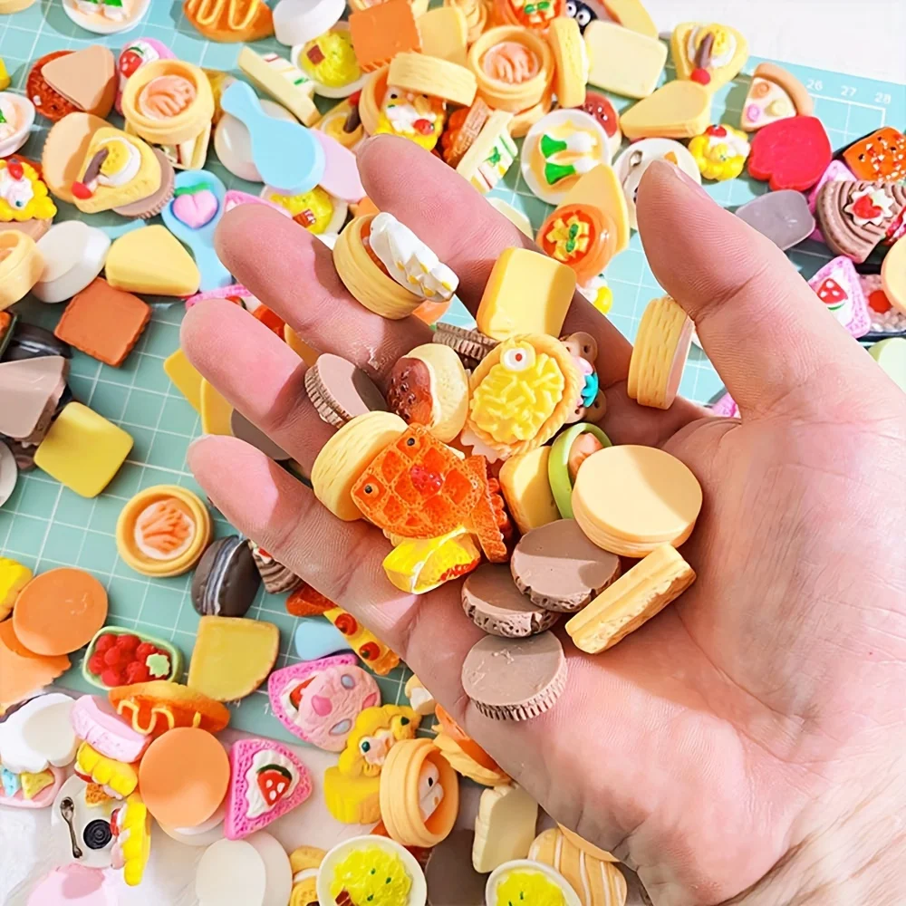 Juguetes de comida en miniatura, muñecas de comida de resina mixta, juguetes de cocina adecuados para casa de muñecas, juguetes de cocina, comida en miniatura de resina - Imagen 5