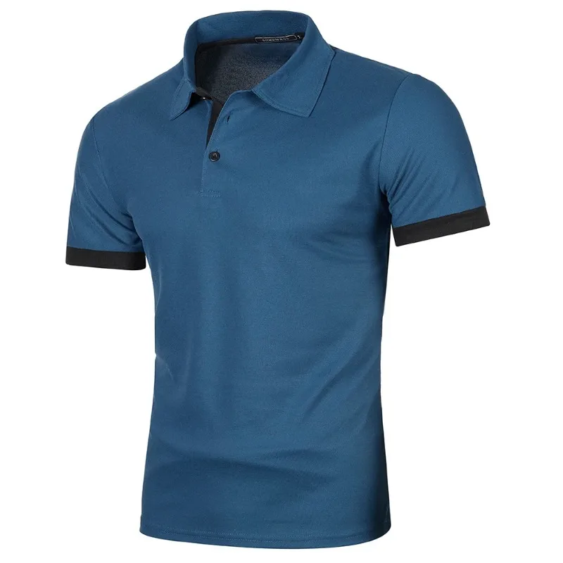 Nueva camisa Polo de manga corta para hombre, ropa de calle de Color sólido, camisetas ligeras con solapa para hombre, camisetas deportivas para correr de verano - Imagen 4