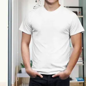 Camisetas de Hombre 2025, Camiseta de Verano Oversize de Algodón, Informal, de Alta Calidad, Manga Corta, Básica, de Color Sólido, Deportiva