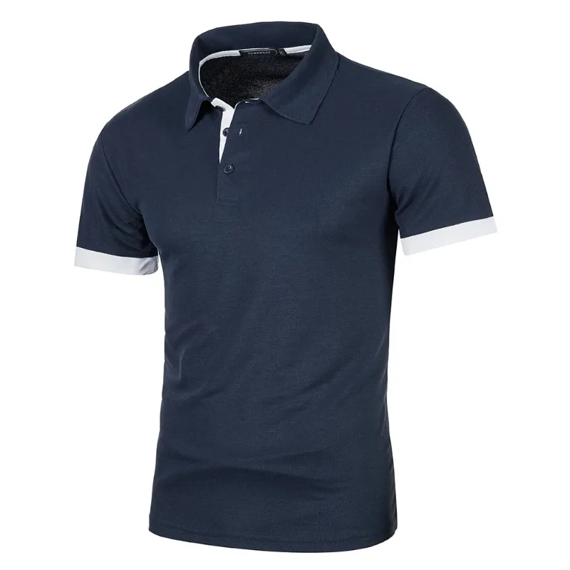 Nueva camisa Polo de manga corta para hombre, ropa de calle de Color sólido, camisetas ligeras con solapa para hombre, camisetas deportivas para correr de verano - Imagen 3