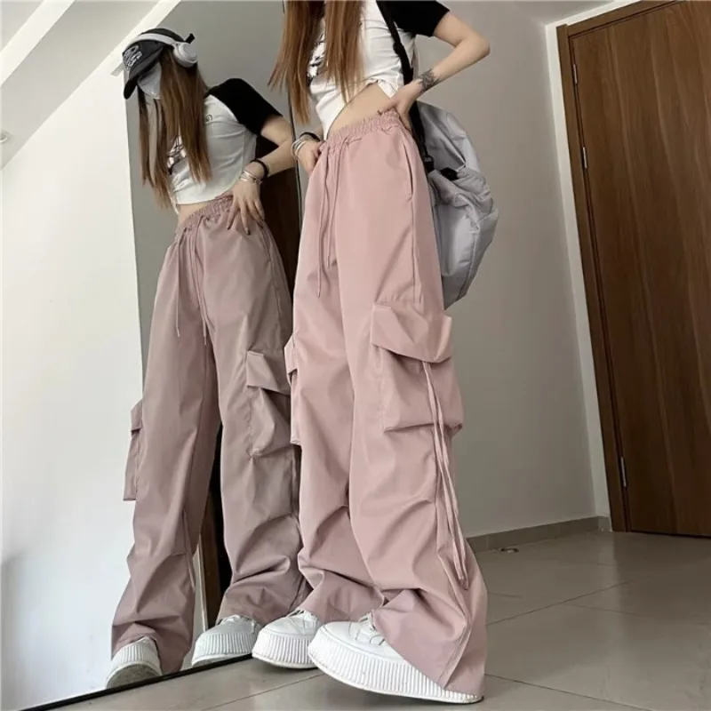 Pantalones Cargo Retro para Mujer, ropa de calle a la moda, pantalones de chándal informales finos de cintura alta, pantalones deportivos Harajuku, ropa para Mujer, pantalones para Mujer - Imagen 5