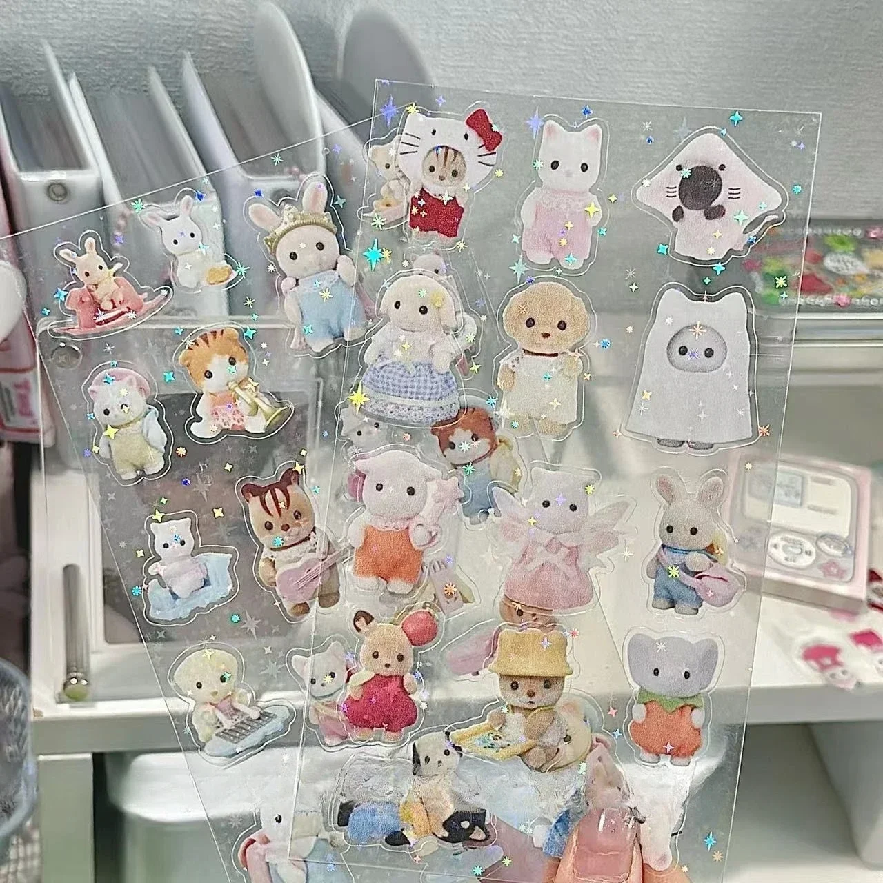 Sylvanian Families pegatina juguete para niños cocina juguetes niña Sylvanians familia niños juguetes para niñas Ternuries Silvania Familiy - Imagen 4