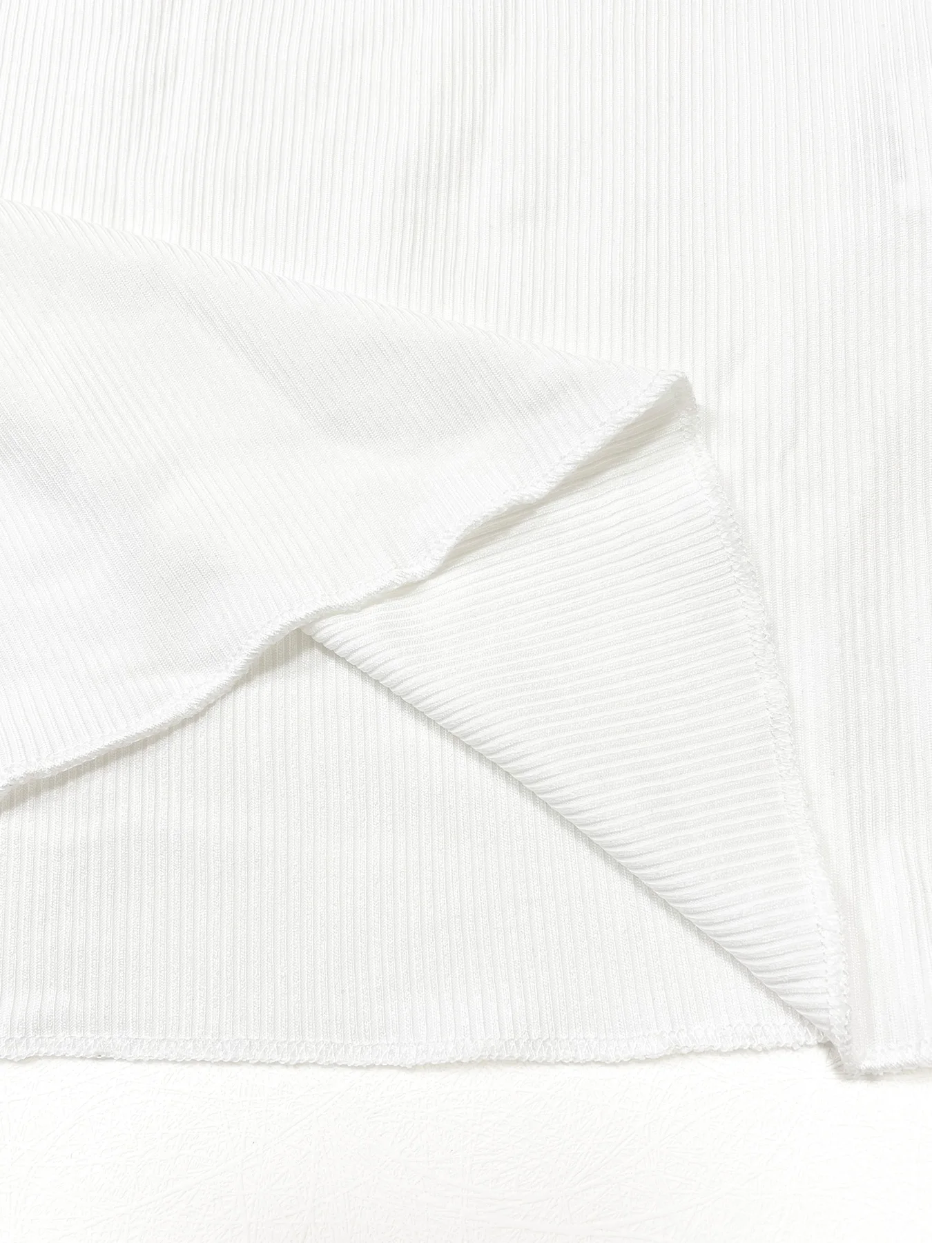 Camiseta acanalada frontal con medio botón liso para mujer, top de moda, camiseta informal de manga larga con cuello redondo - Imagen 5