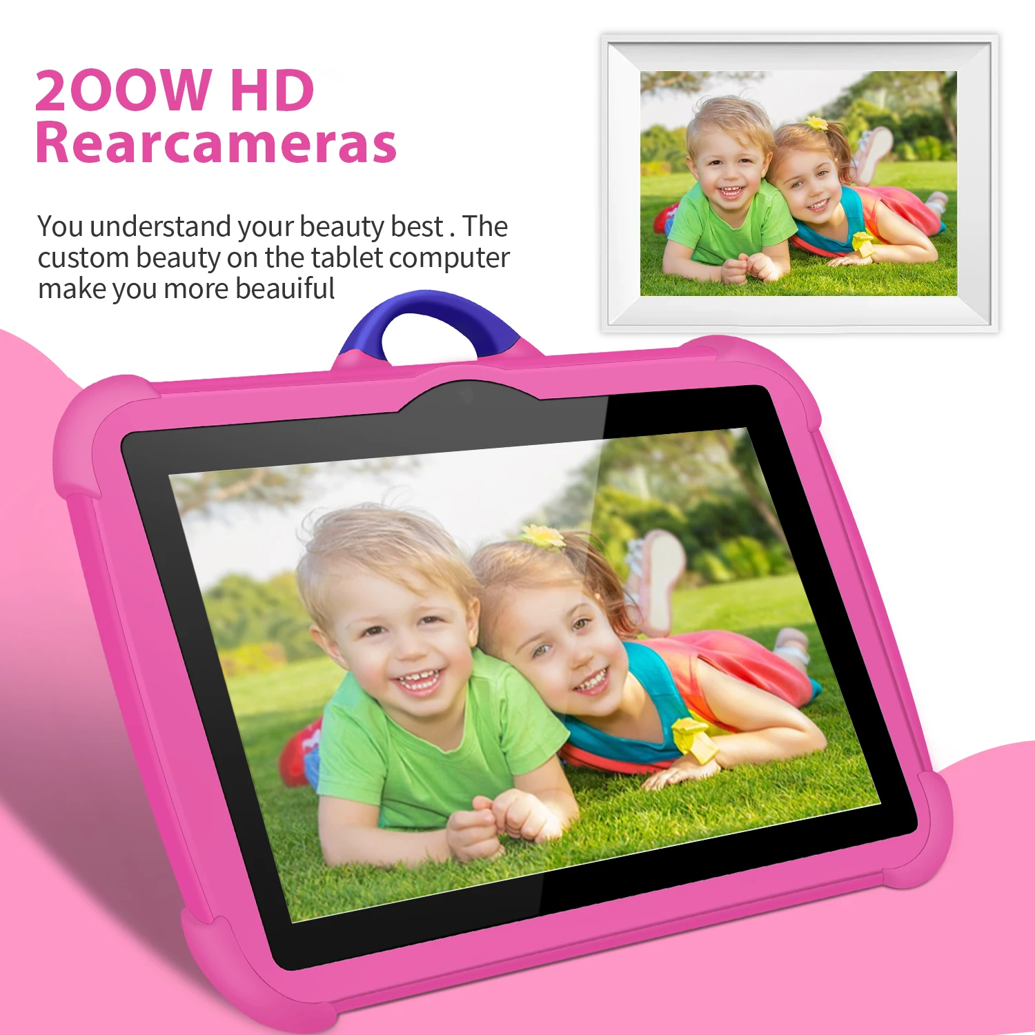 Nuevo patrón de dibujos animados tableta para niños 7 pulgadas Quad Core 4GB RAM 64GB ROM Android juegos educativos de aprendizaje tabletas regalos para niños - Imagen 4