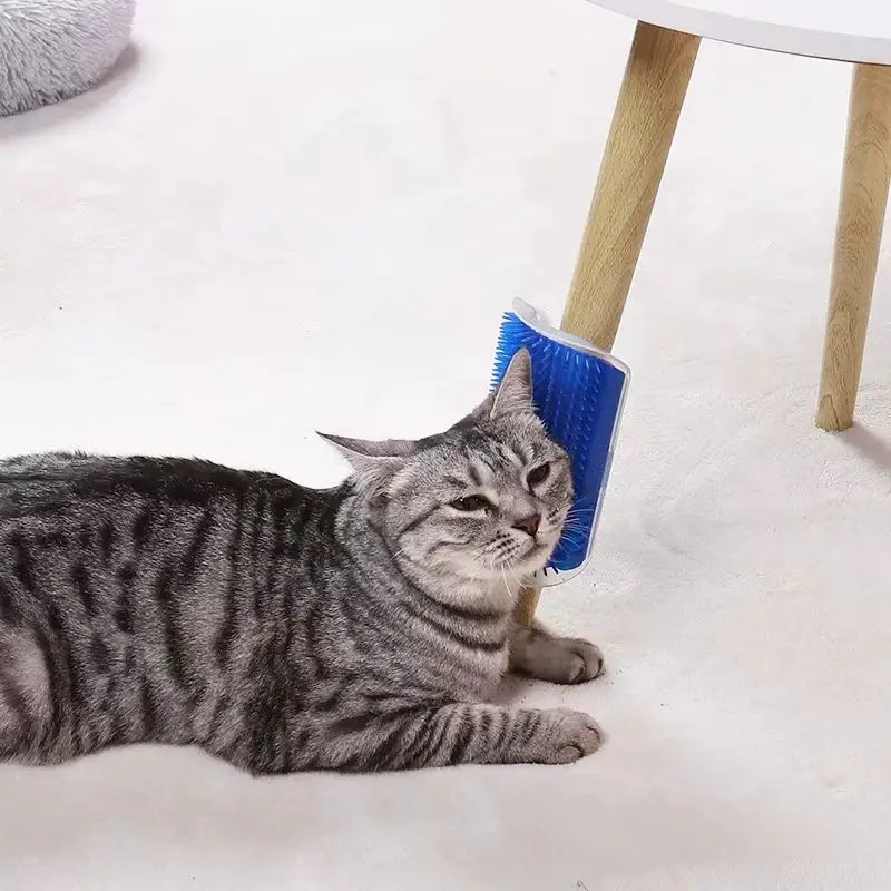 Herramienta de masaje para gatos, peine para eliminar el pelo de mascotas, cepillo de masaje autolimpiante para esquinas de pared, juguetes para gatos, artículos de belleza para mascotas. - Imagen 4