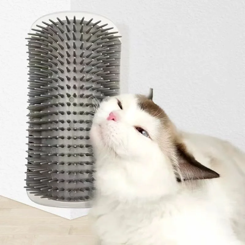 Herramienta de masaje para gatos, peine para eliminar el pelo de mascotas, cepillo de masaje autolimpiante para esquinas de pared, juguetes para gatos, artículos de belleza para mascotas. - Imagen 2