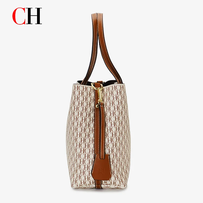 Bolso Tote para Mujer CH, Bolso de Mano de Lujo, Nuevo Modelo 2026, Estampado Monograma, Gran Capacidad, Bolso Bandolera, Bolso de Hombro para Damas - Imagen 6