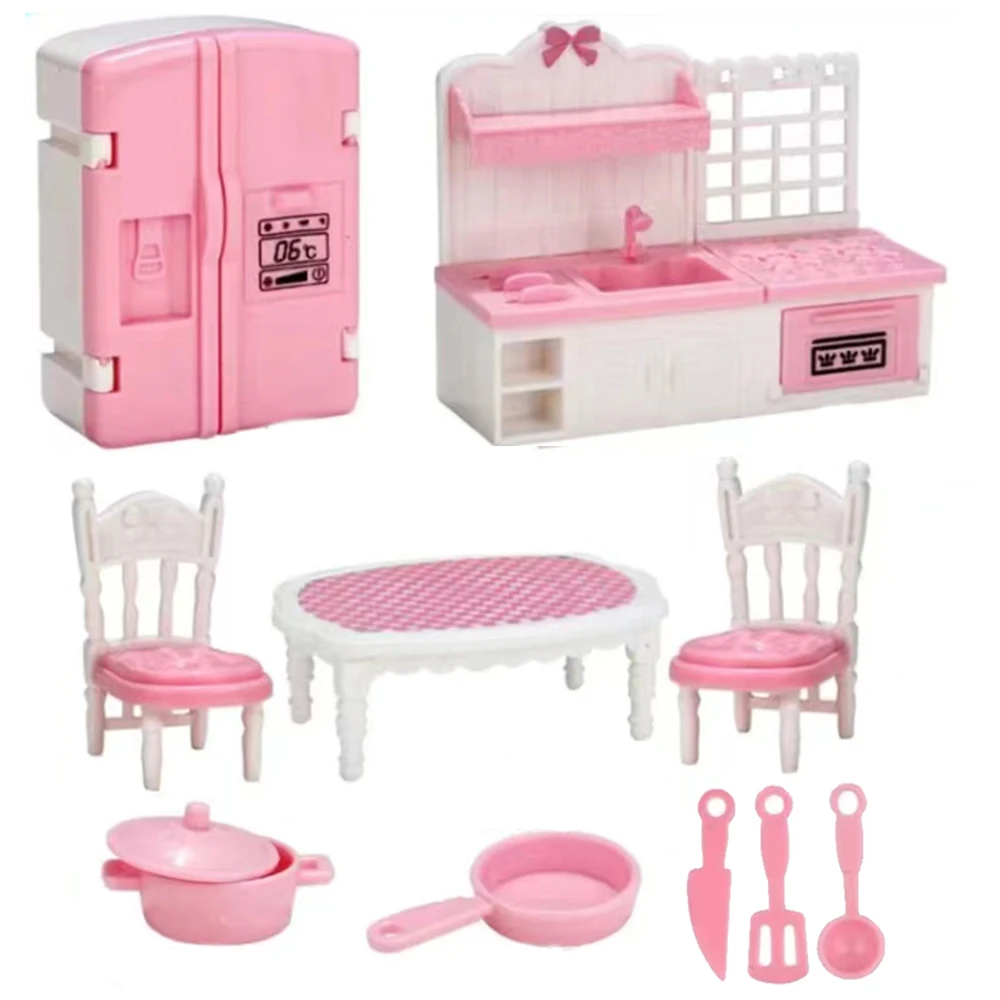 1:12 casa de muñecas camión de helados cama de bebé simulación escena en miniatura exhibición postre coche litera baño cocina juguete para niña - Imagen 6