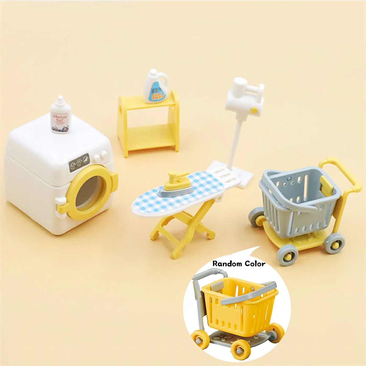 Muebles en miniatura 1:12, cocina familiar de bosque, juguete, mesa de comedor, accesorios para casa de muñecas, baño, juego de simulación para niñas, regalos, Juguetes - Imagen 6