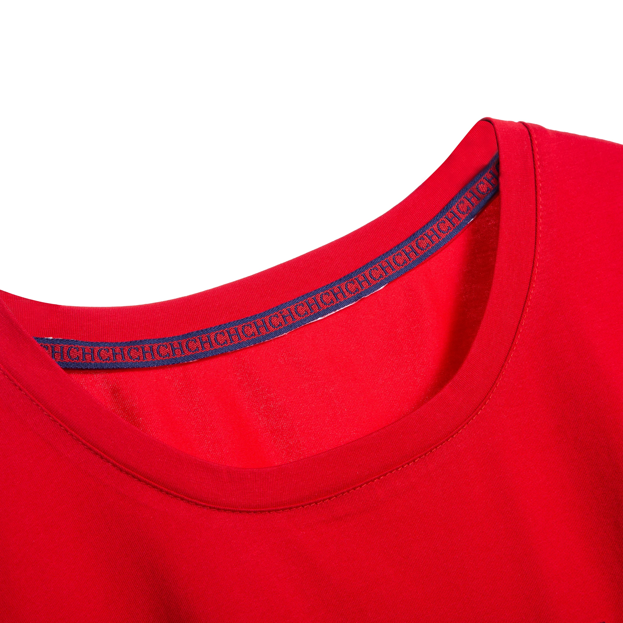 CHCH-Camiseta para mujer, Top informal bordado a mano de industria pesada, ropa sencilla de manga corta con cuello redondo, 2025 - Imagen 6