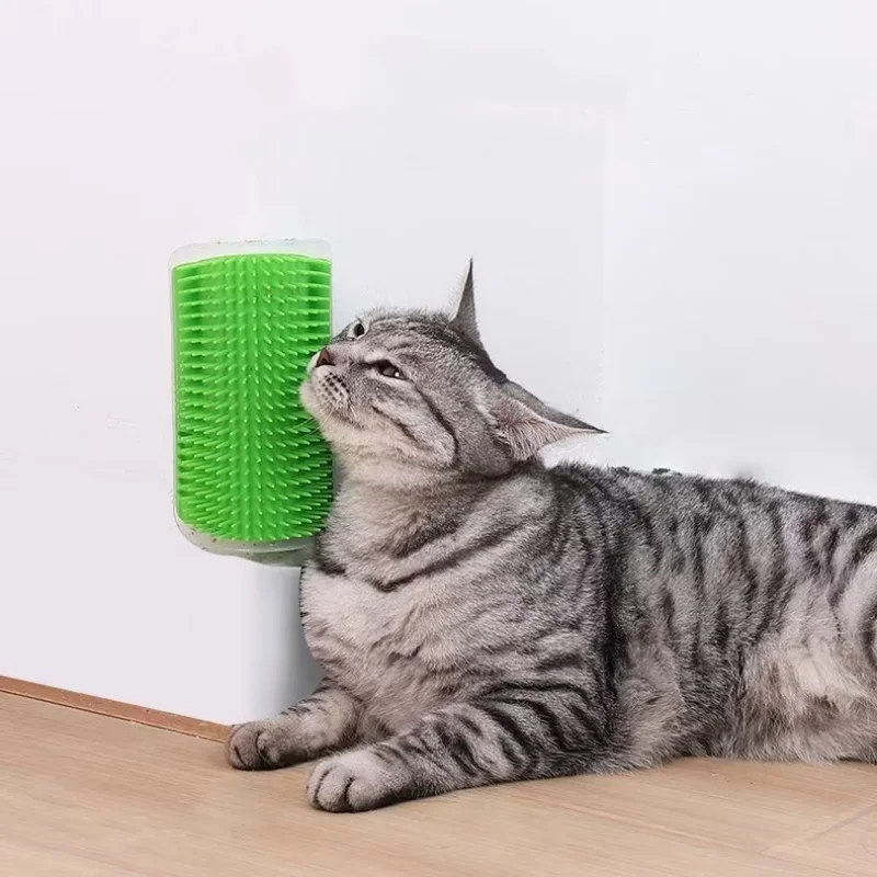 Herramienta de masaje para gatos, peine para eliminar el pelo de mascotas, cepillo de masaje autolimpiante para esquinas de pared, juguetes para gatos, artículos de belleza para mascotas. - Imagen 5