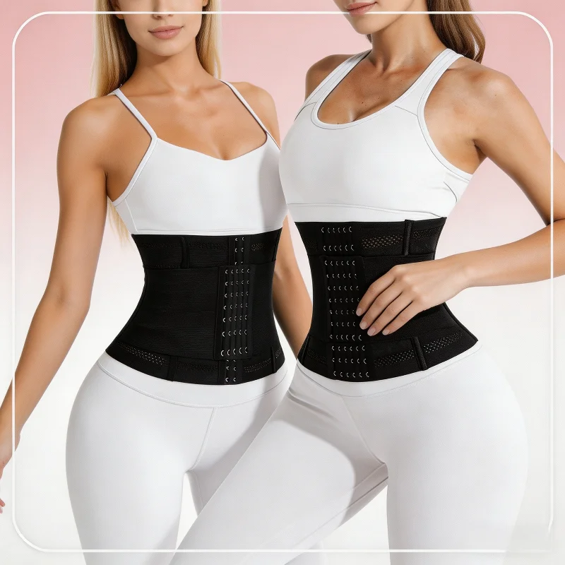 Faja Moldeadora de Cintura para Mujer, Corsé Reductor de Abdomen Doble, Faja Deportiva para un Vientre Plano - Imagen 3