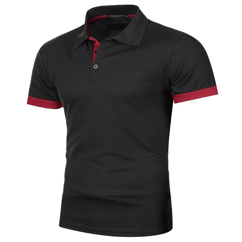 Nueva camisa Polo de manga corta para hombre, ropa de calle de Color sólido, camisetas ligeras con solapa para hombre, camisetas deportivas para correr de verano - Imagen 2