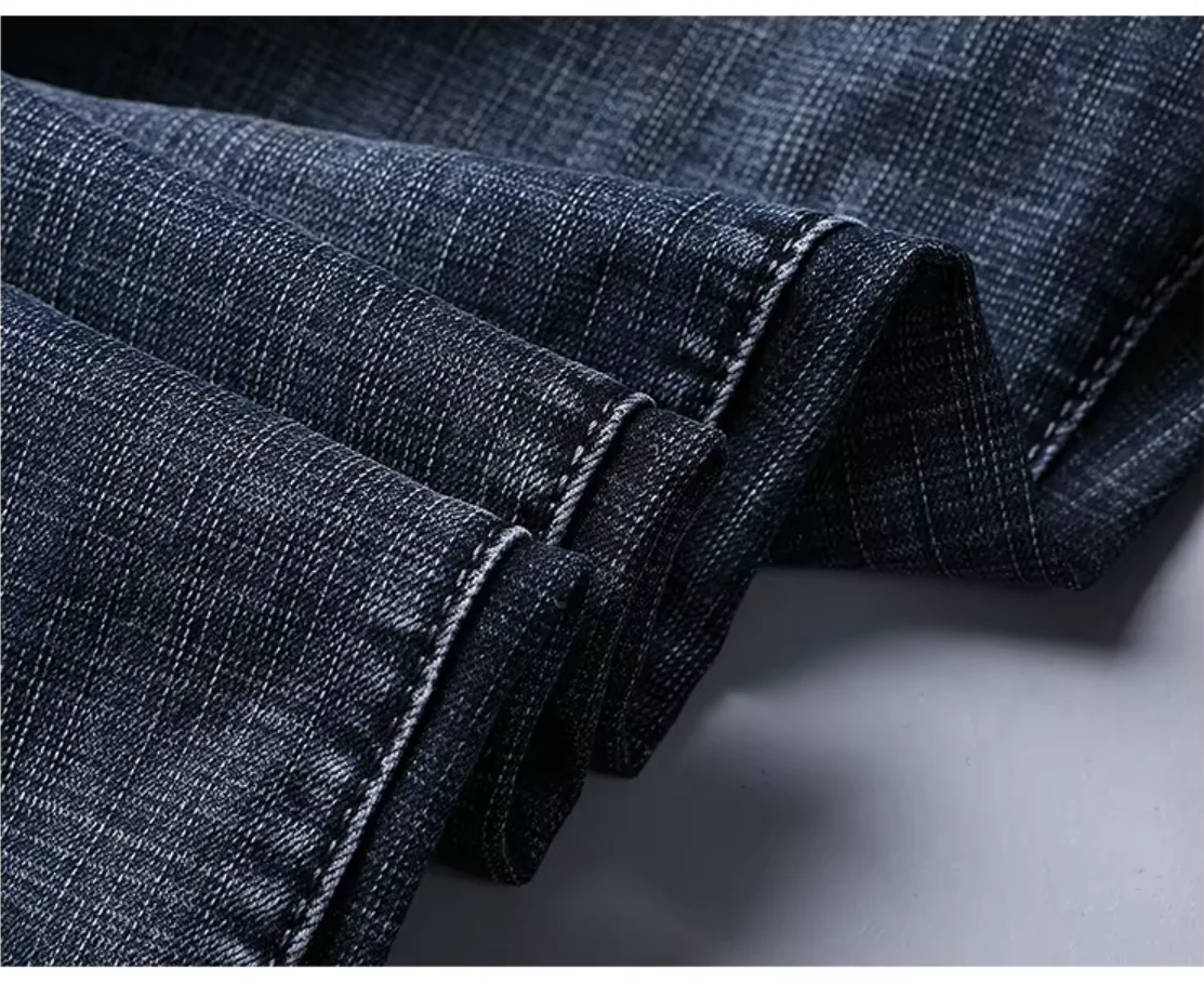Pantalones Vaqueros de Hombre 2026, Estilo Casual, Corte Recto, Elásticos, Clásicos, Azules y Negros, para Trabajo - Imagen 6