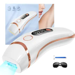 Depiladora Láser IPL 999999 Flash, Depiladora Corporal, Facial y de Bikini, 9 Niveles, Depiladora Láser para Hombres y Mujeres, Uso Doméstico