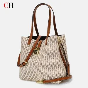 Bolso Tote para Mujer CH, Bolso de Mano de Lujo, Nuevo Modelo 2026, Estampado Monograma, Gran Capacidad, Bolso Bandolera, Bolso de Hombro para Damas