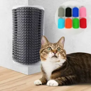 Herramienta de masaje para gatos, peine para eliminar el pelo de mascotas, cepillo autolimpiable para esquinas de pared, juguetes para gatos, suministros de belleza para mascotas