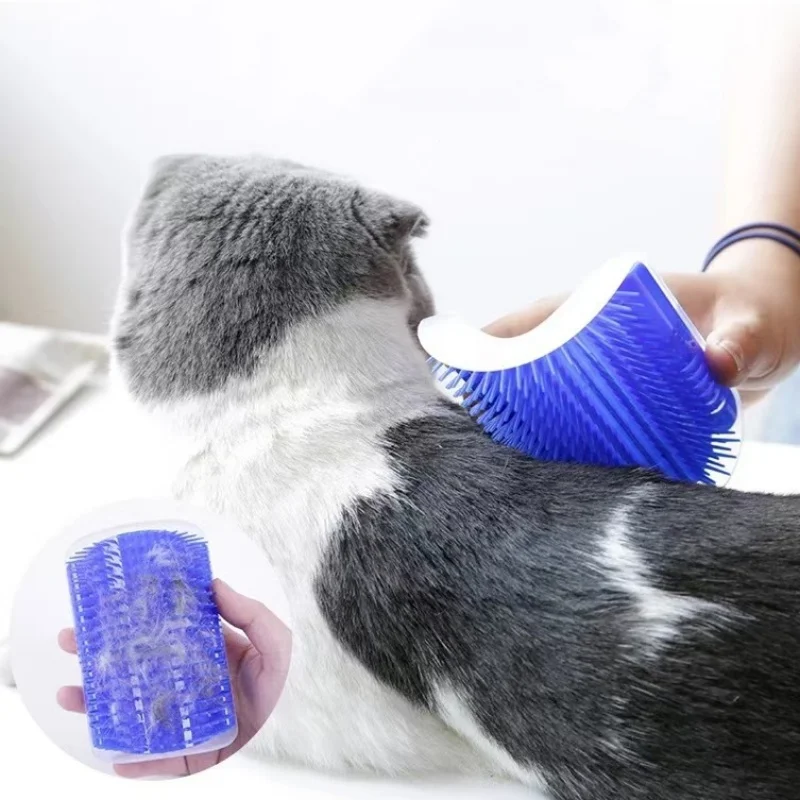 Herramienta de masaje para gatos, peine para eliminar el pelo de mascotas, cepillo de masaje autolimpiante para esquinas de pared, juguetes para gatos, artículos de belleza para mascotas. - Imagen 3