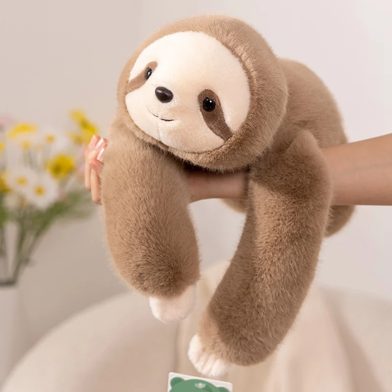 30-65cmKawaii alta calidad bosque Animal muñeco de peluche almohada suave de brazo largo mapache dinosaurio perezoso Panda Koala juguete de peluche decoración del hogar - Imagen 2