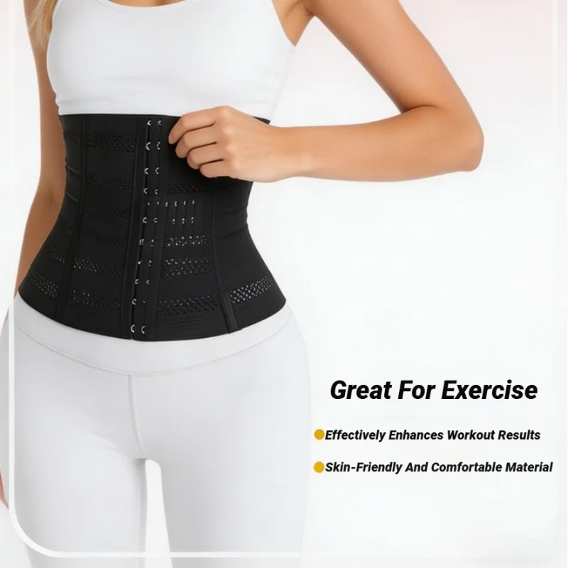 Faja Moldeadora de Cintura para Mujer, Corsé Reductor de Abdomen Doble, Faja Deportiva para un Vientre Plano - Imagen 4