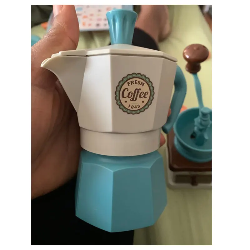 4/11 piezas de juego de simulación de café Retend Play, vajilla para casa de juegos/cocina al aire libre, juego de té de la tarde DIY, juguete para niños, regalo para niños. - Imagen 6