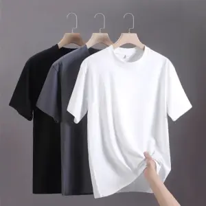Camisetas de Hombre Verano 2026 100% Algodón Ropa Deportiva Vintage de los 90s Alta Calidad Estilo Urbano Oversize con Gráficos