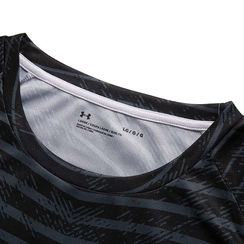 Underarmour Camiseta de manga corta para hombre, ropa deportiva transpirable para entrenamiento, camiseta informal con cuello redondo, camiseta de secado rápido 24500510-001 - Imagen 4