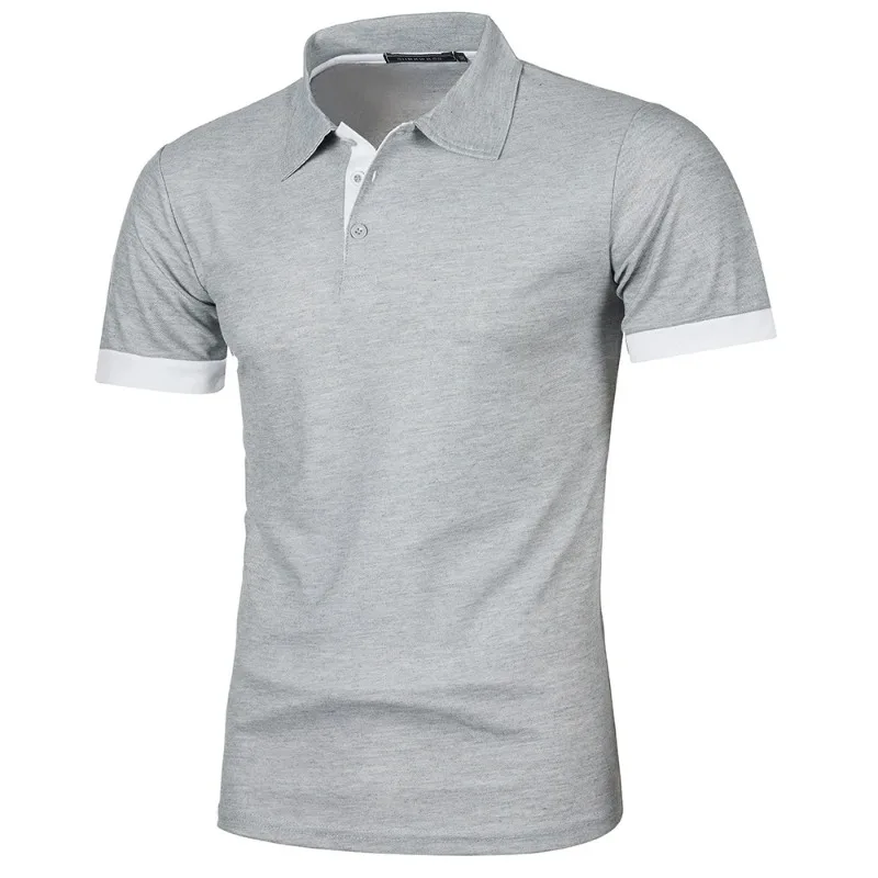 Nueva camisa Polo de manga corta para hombre, ropa de calle de Color sólido, camisetas ligeras con solapa para hombre, camisetas deportivas para correr de verano - Imagen 5