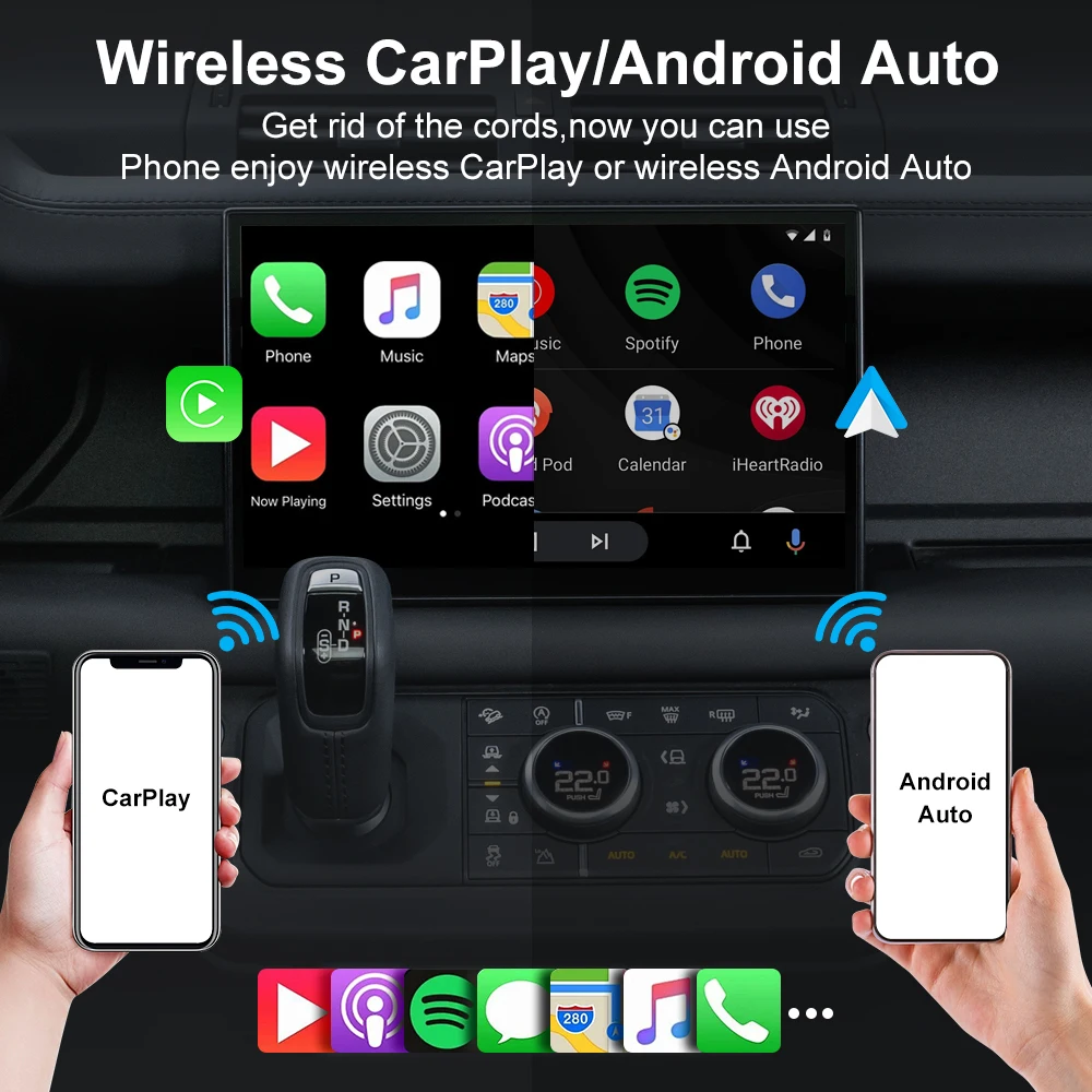 Adaptador Inalámbrico CarPlay 2 en 1, Dongle de Cableado a Inalámbrico para Apple y Android Auto, Plug and Play, Accesorio Universal para Auto - Imagen 4