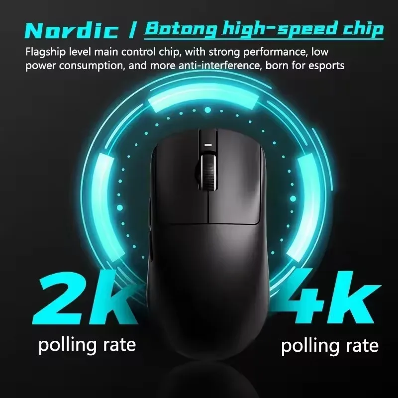 Ratón Inalámbrico VXE Dragonfly R1 con Sensor PAW3395, Nordic 52840, 2KHz FPS, Ratón para Juegos con Velocidad Inteligente y Baja Latencia, para Juegos y Oficina - Imagen 4