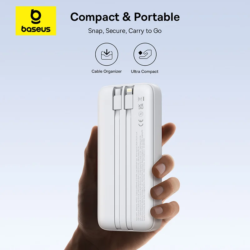 Baseus Power Bank 20000mAh PD 22,5 W carga rápida teléfono batería externa cargador Powerbank para Xiaomi Poco iPhone Samsung iPad - Imagen 2
