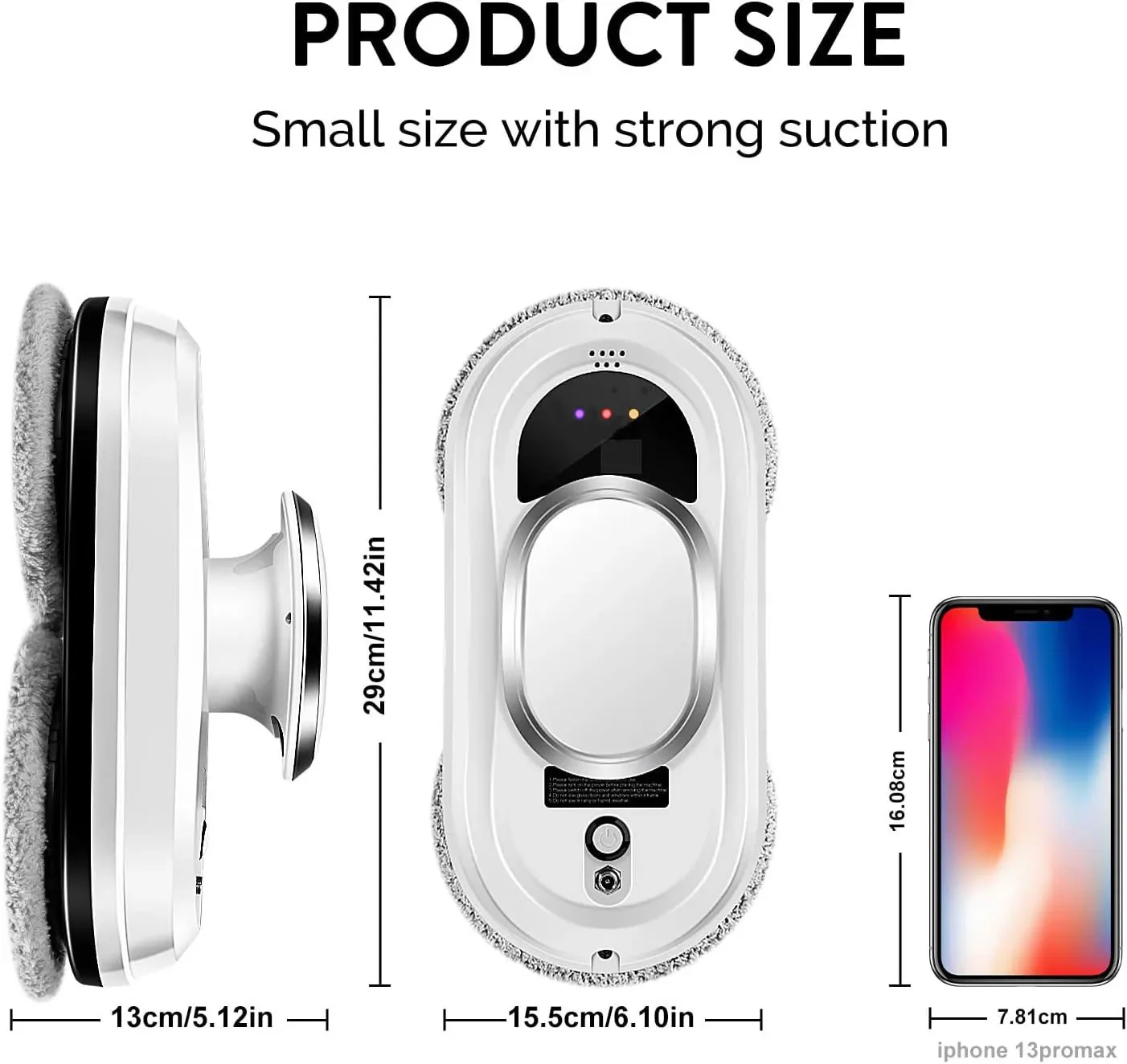 Robot eléctrico de limpieza de ventanas 5600Pa, Limpiacristales automático y con Control remoto, Robot de lavado de vidrio al vacío para electrodomésticos - Imagen 6