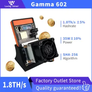 Gamma 601/602 2026 Nuevo miner de BTC de 1.7~1.8TH/s |   Máquina ASIC para minería de Bitcoin en casa SHA-256 de 25W de ultra bajo consumo