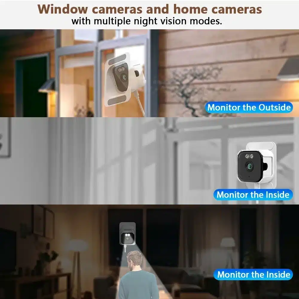 Cámara de ventana WIFI de 5MP, 5GHz, seguridad interior del hogar, visión nocturna a Color, detección de movimiento, Monitor de bebé, cámaras de vigilancia - Imagen 4